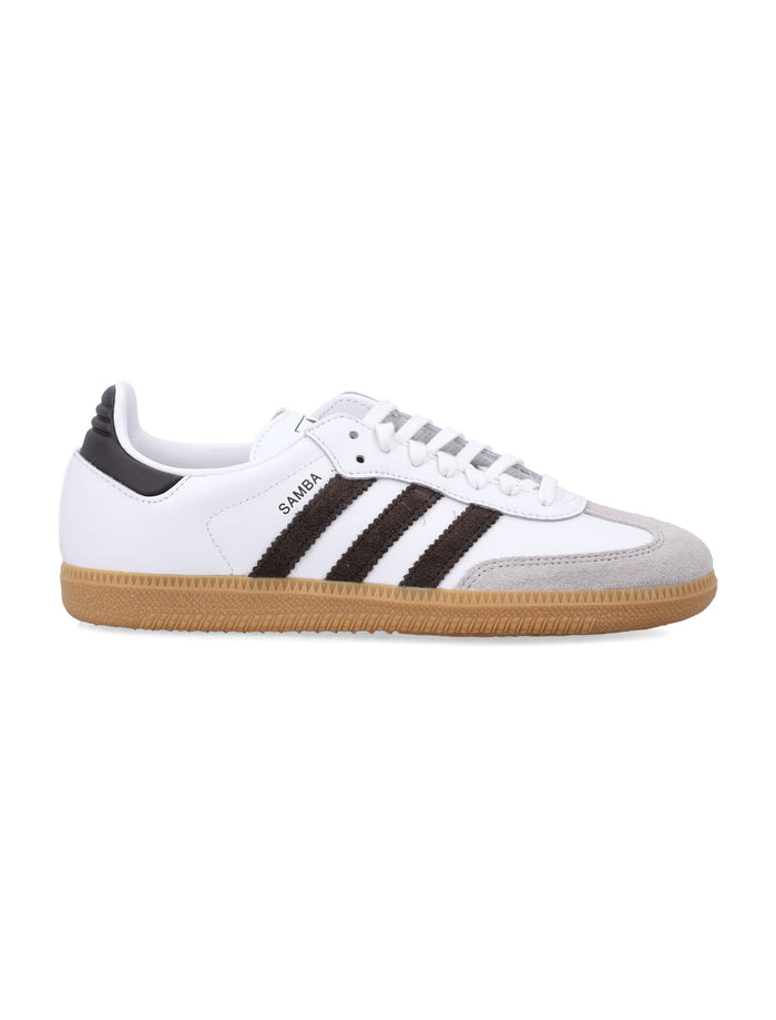 Adidas Originals White And Brown Kids Samba Og Sneakers White/black Upper