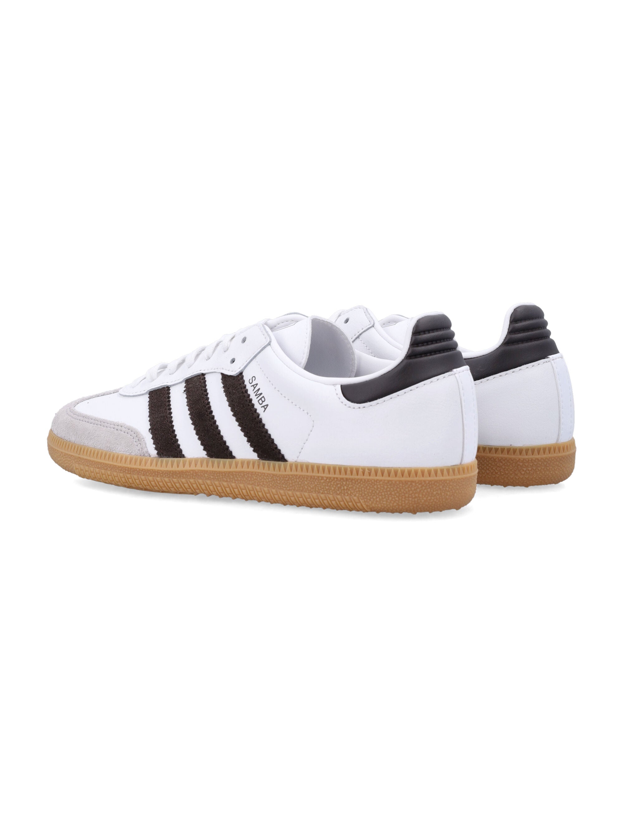Adidas Originals White And Brown Kids Samba Og Sneakers White/black Upper