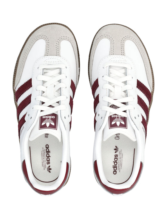 Adidas Originals Samba Og Girls Sneakers White/maroon Upper
