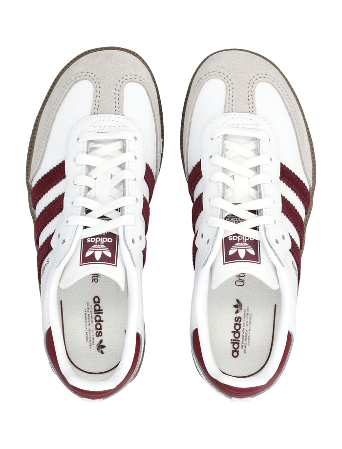 Adidas Originals Samba Og Girls Sneakers White/maroon Upper