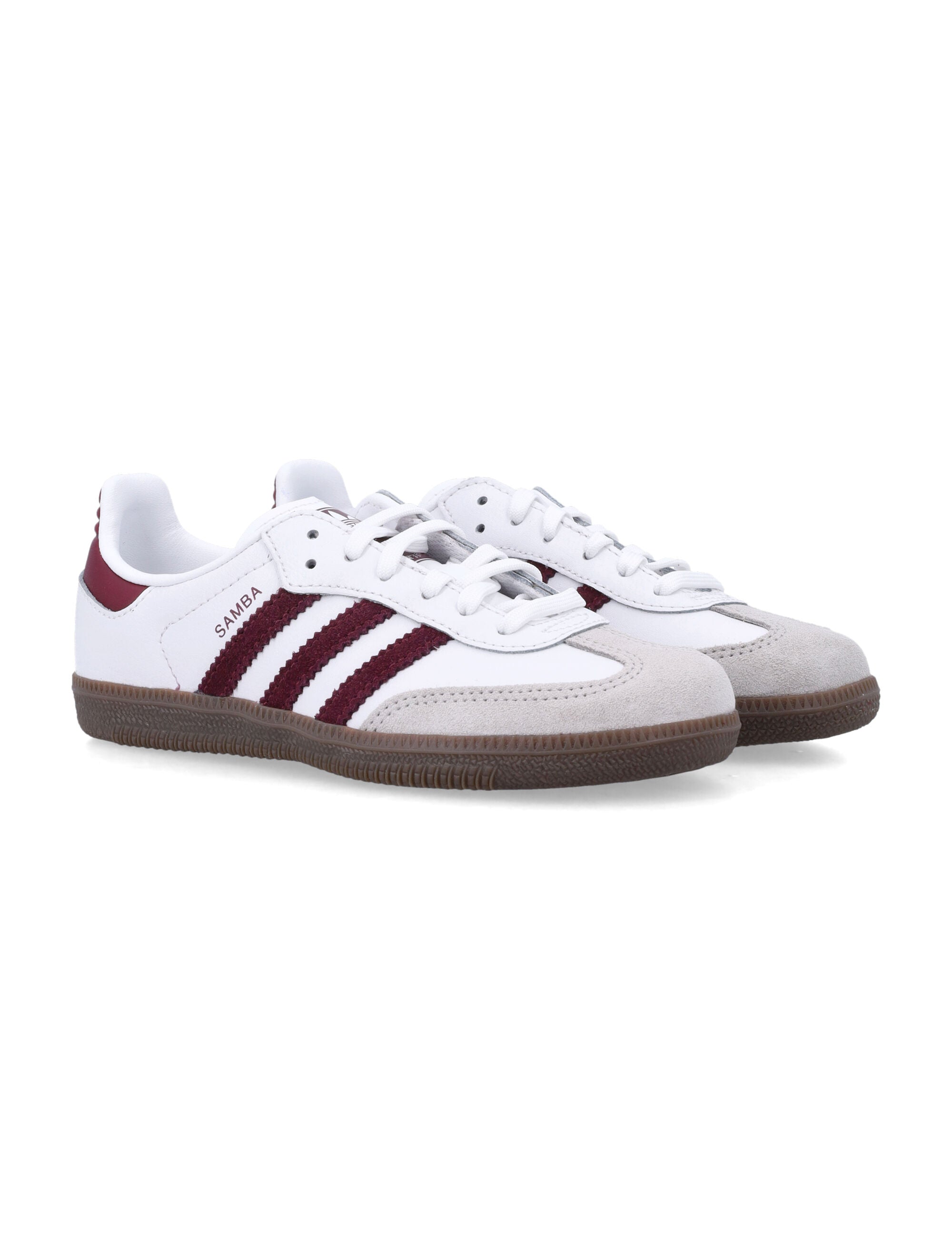 Adidas Originals Samba Og Girls Sneakers White/maroon Upper