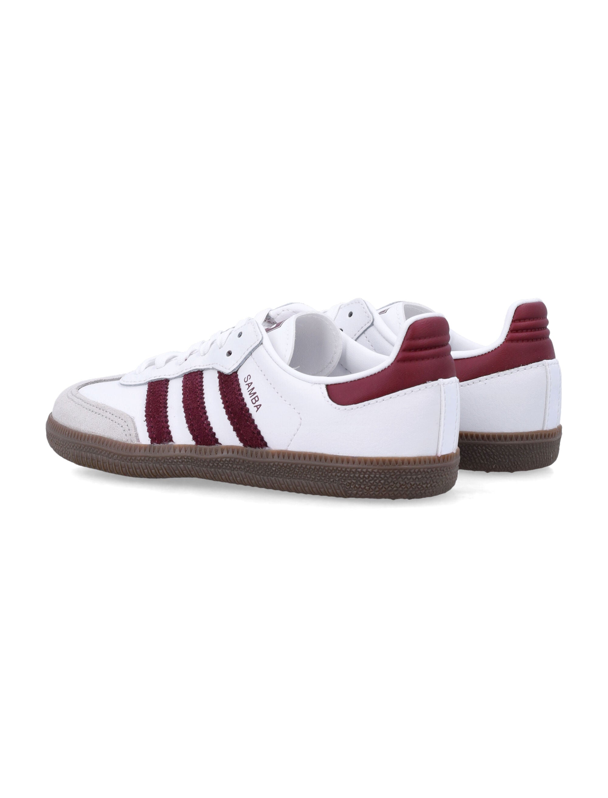 Adidas Originals Samba Og Girls Sneakers White/maroon Upper