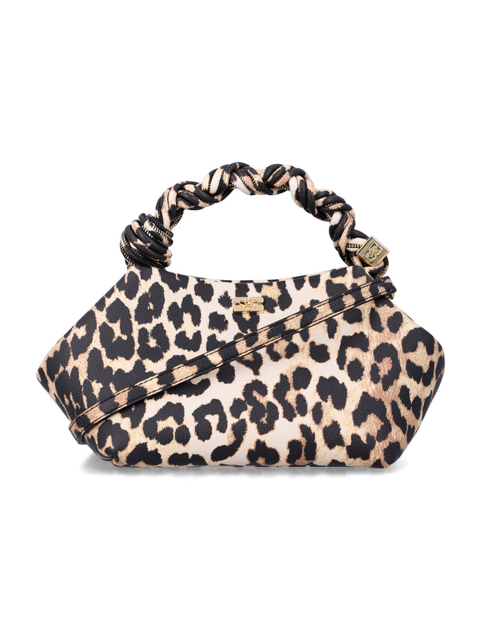 Ganni leopard Small Bou Bag Leo Recycled Polyester Shoulder