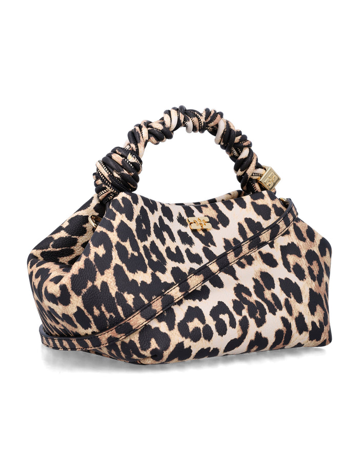 Ganni leopard Small Bou Bag Leo Recycled Polyester Shoulder