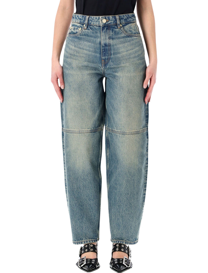 Ganni mid-rise denim jeans Mid Blue Vintage Organic Cotton