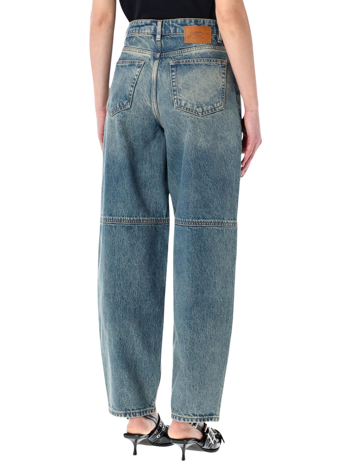 Ganni mid-rise denim jeans Mid Blue Vintage Organic Cotton