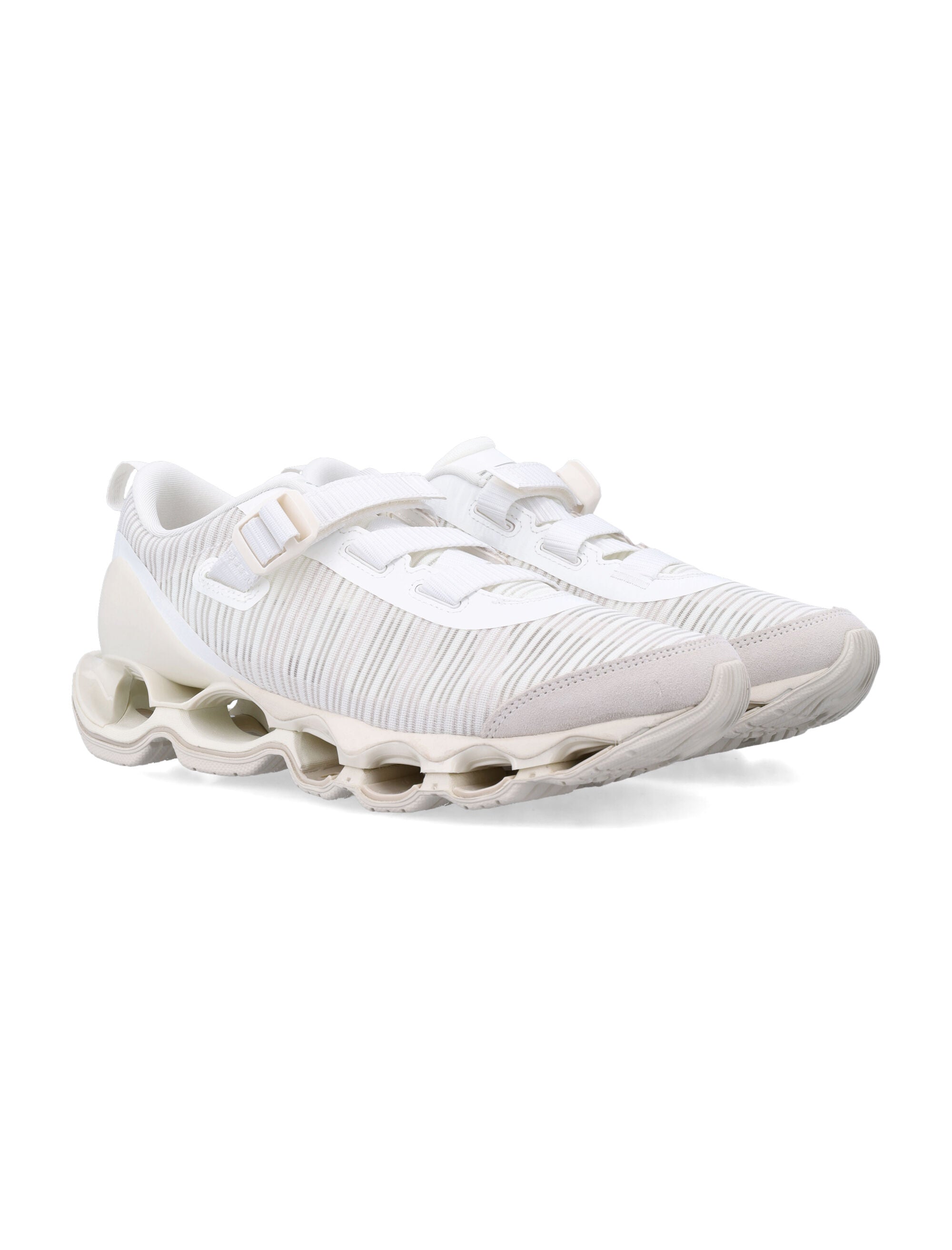 Mizuno Wave Prophecy Strap Sneakers Snow White Upper