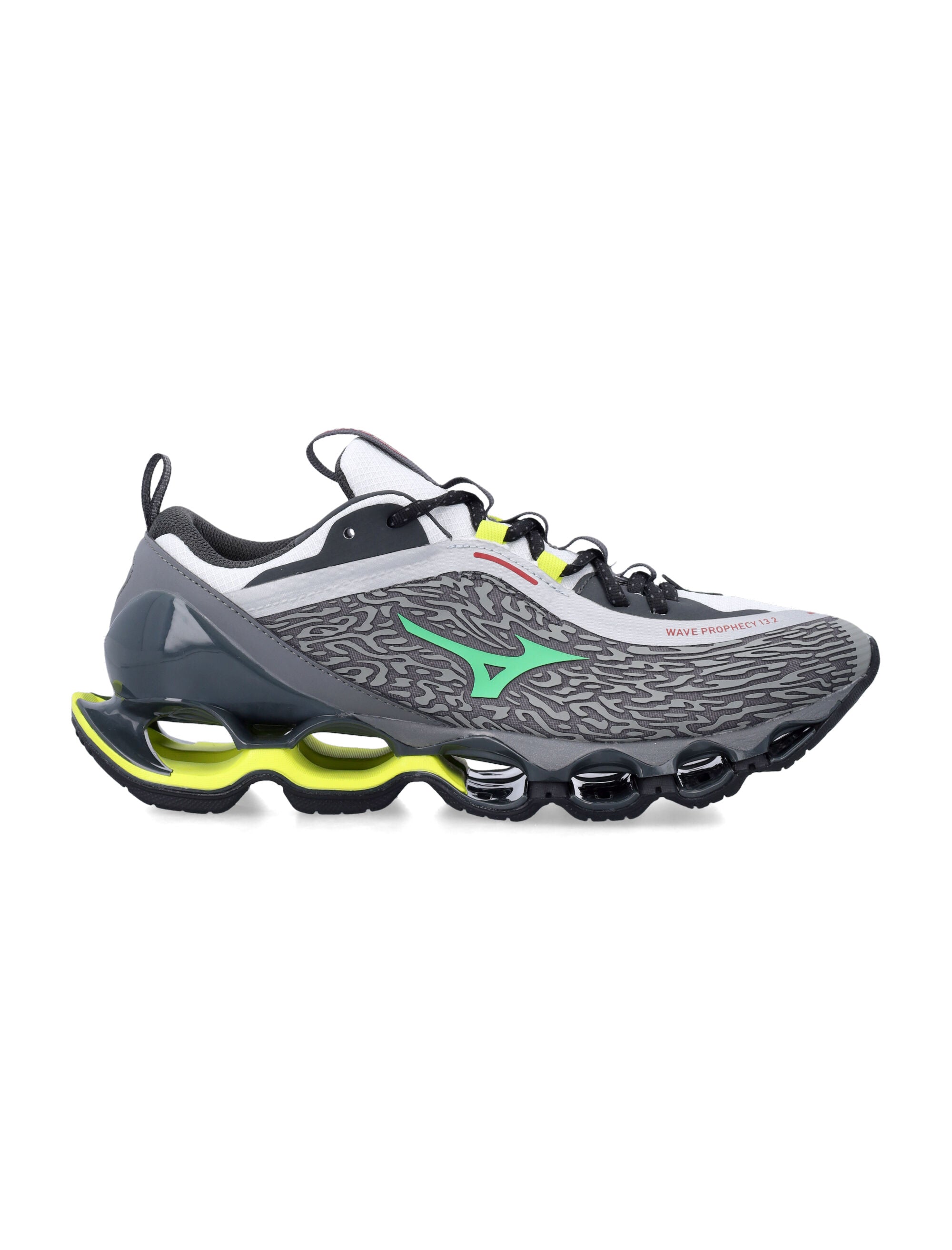 Mizuno Wave Prophecy 13.2 grey Quiet Shade Synthetic Sole Sneaker
