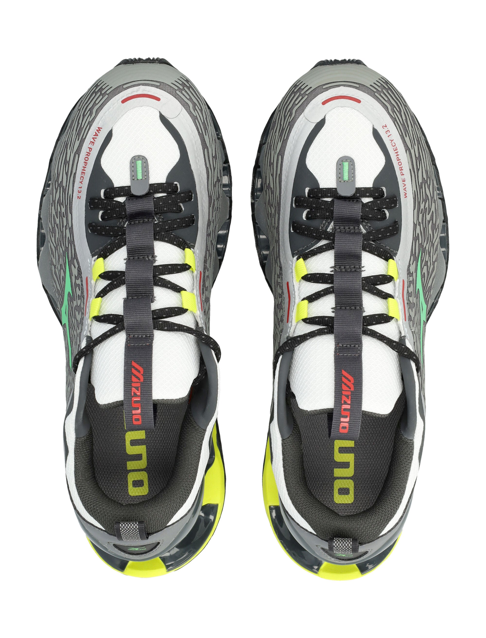 Mizuno Wave Prophecy 13.2 grey Quiet Shade Synthetic Sole Sneaker