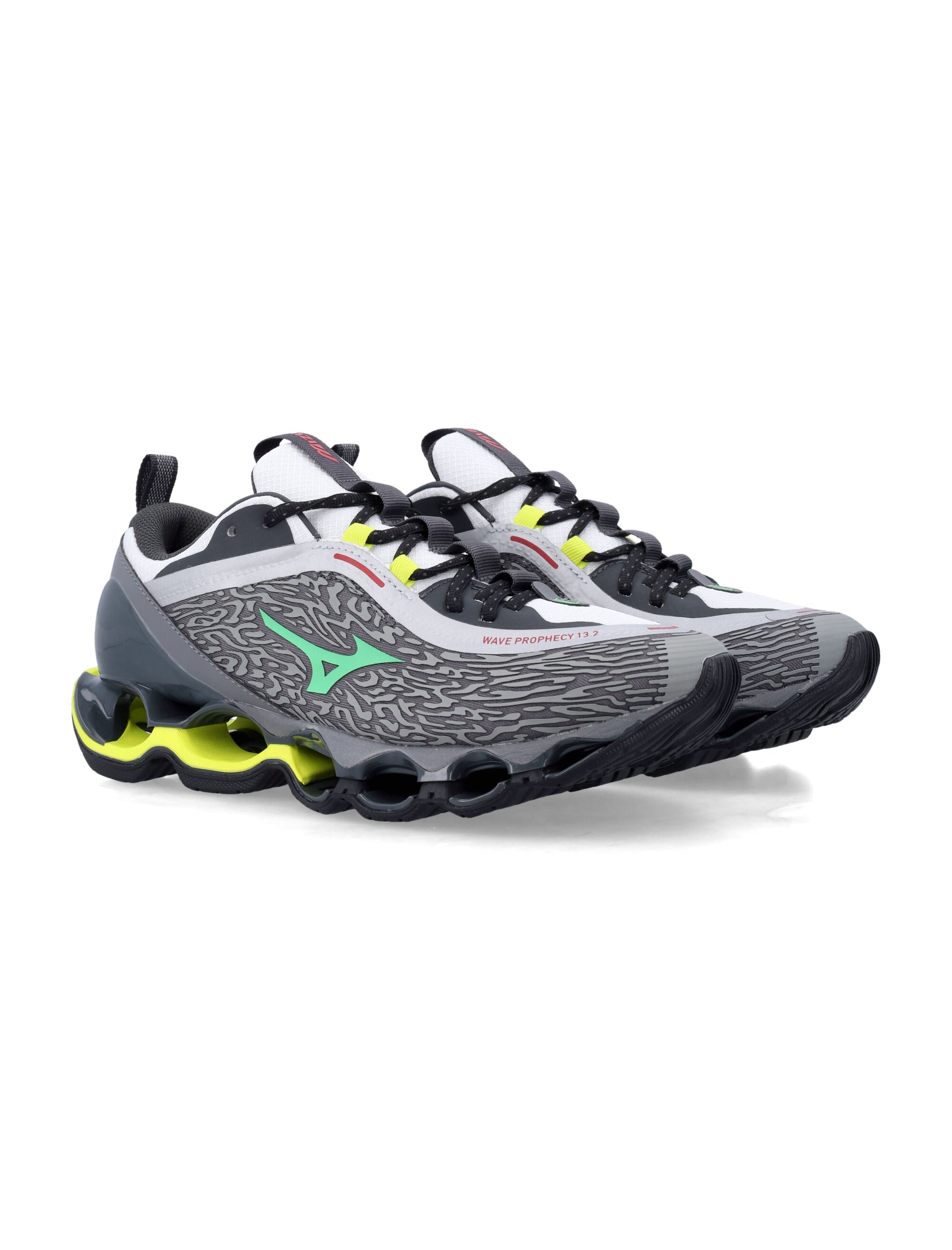 Mizuno Wave Prophecy 13.2 grey Quiet Shade Synthetic Sole Sneaker