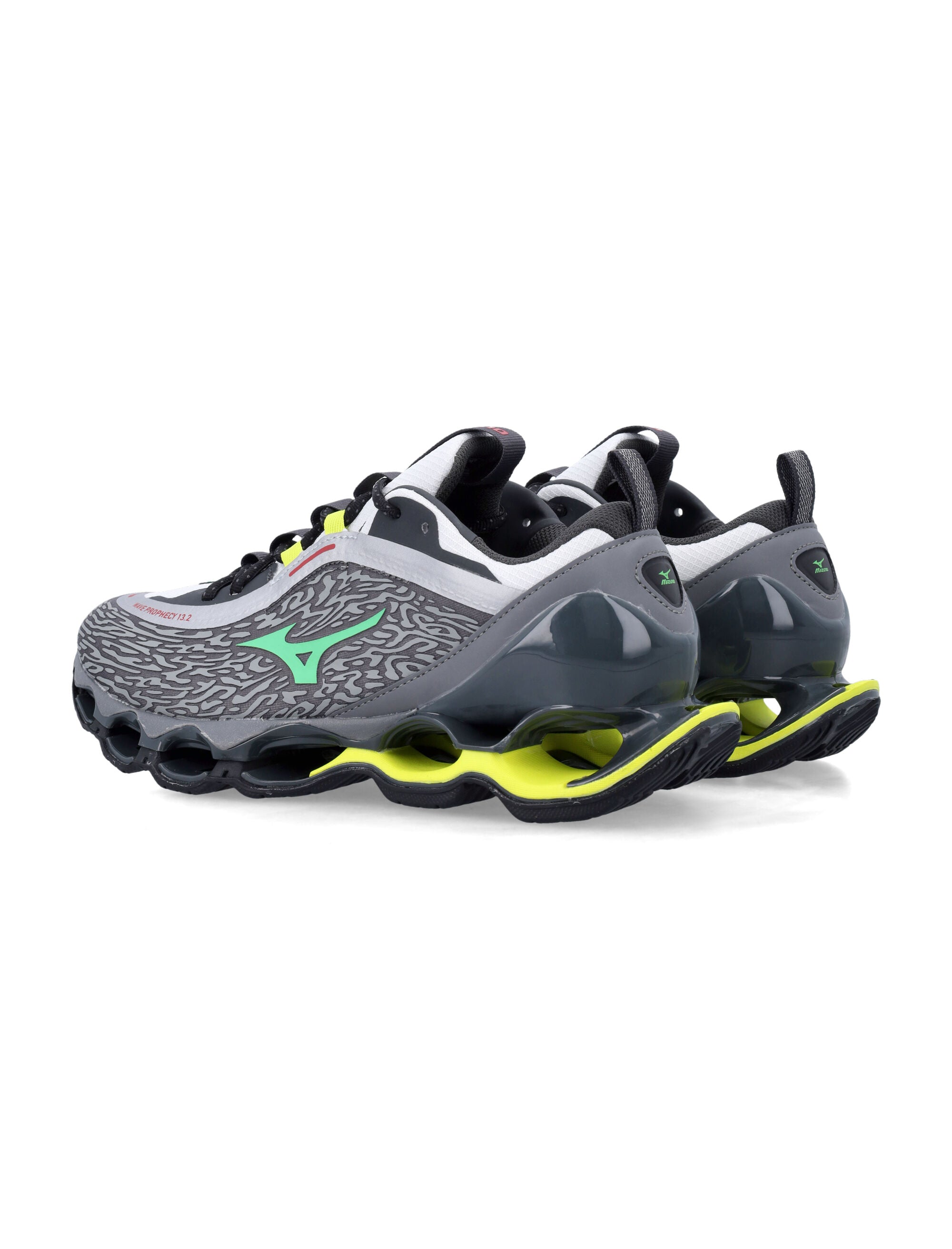 Mizuno Wave Prophecy 13.2 grey Quiet Shade Synthetic Sole Sneaker