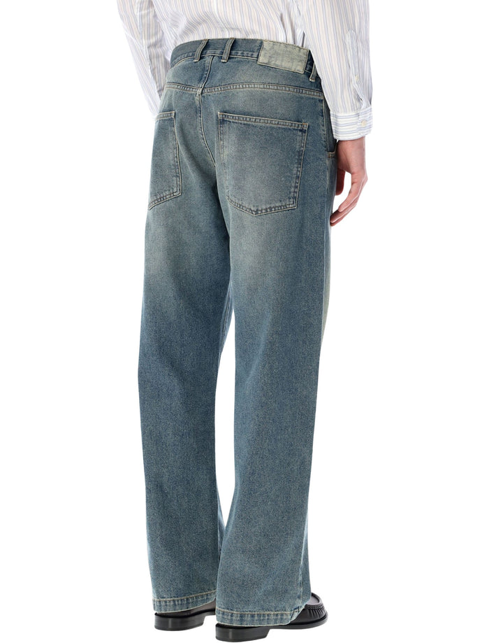MFpen straight cut organic denim jeans Vintage Blue Cotton