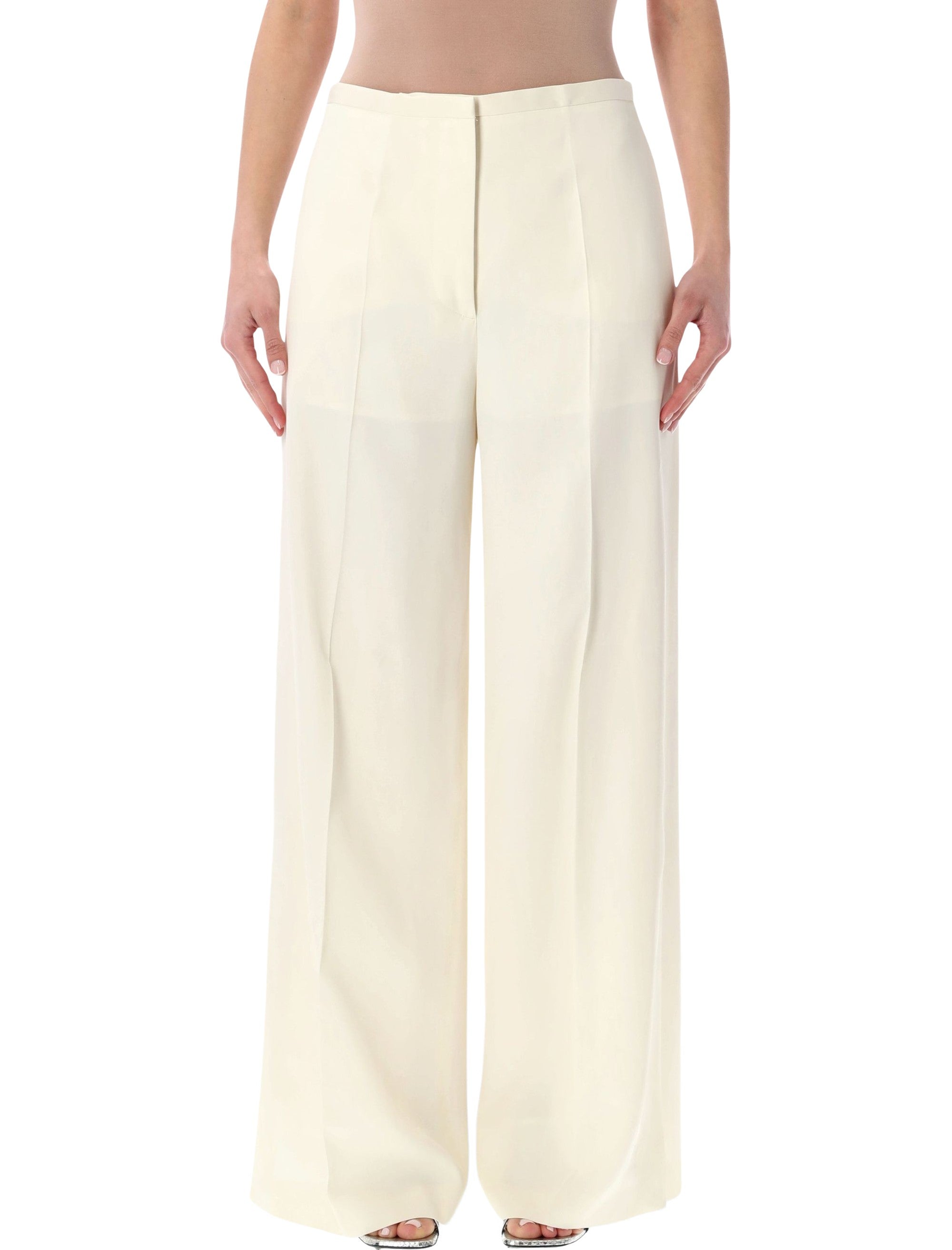 Alberta Ferretti wide-leg trousers Ivory Viscose Pant