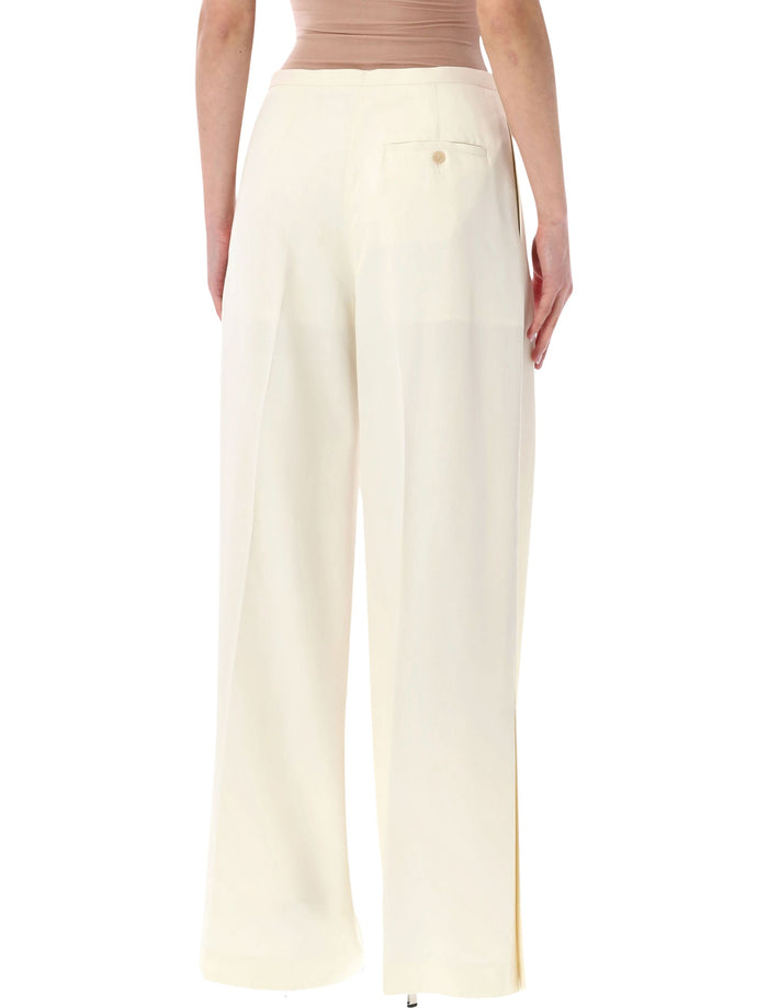 Alberta Ferretti wide-leg trousers Ivory Viscose Pant