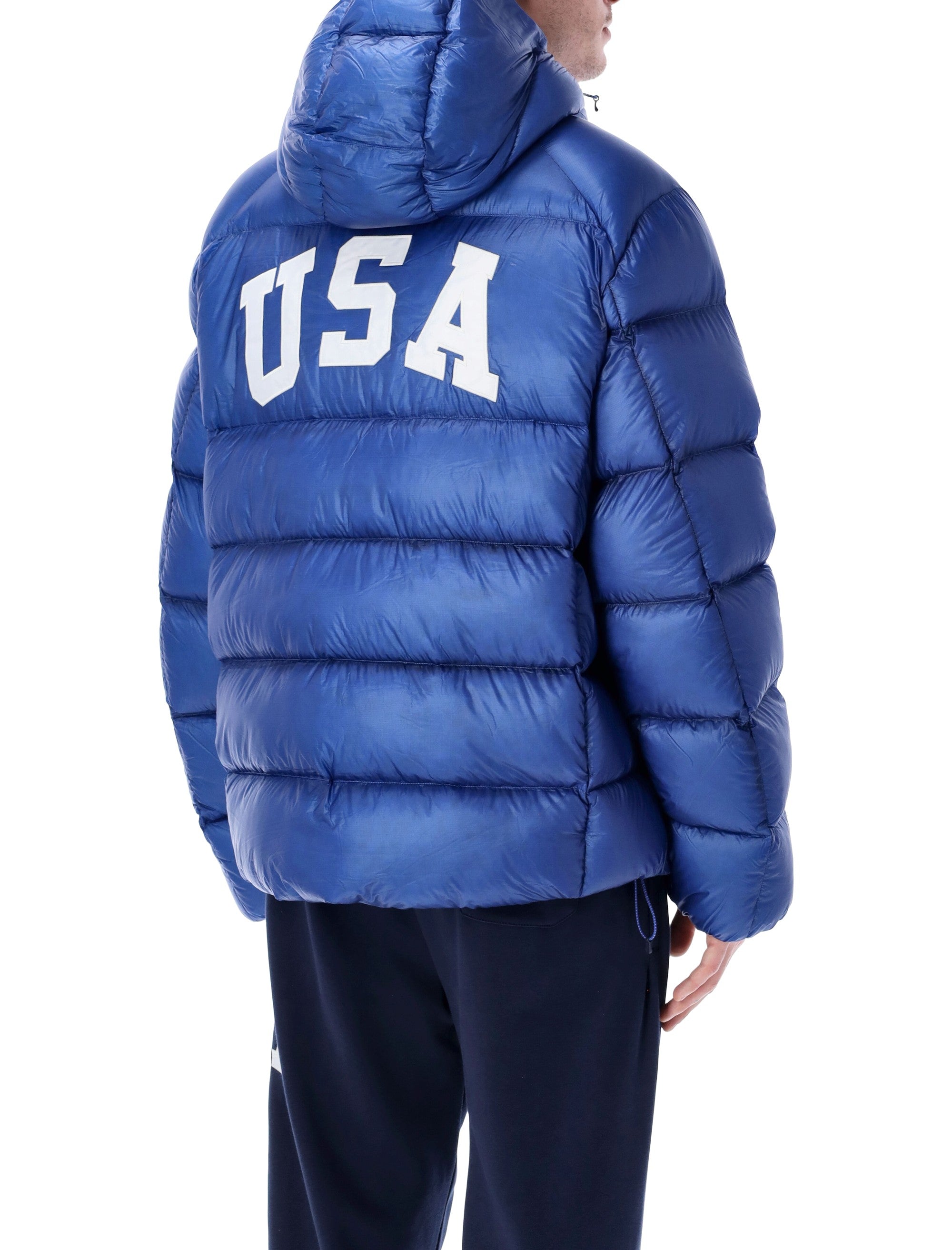 Polo Ralph Lauren Hawthorne Flag nylon down jacket Blue Filling