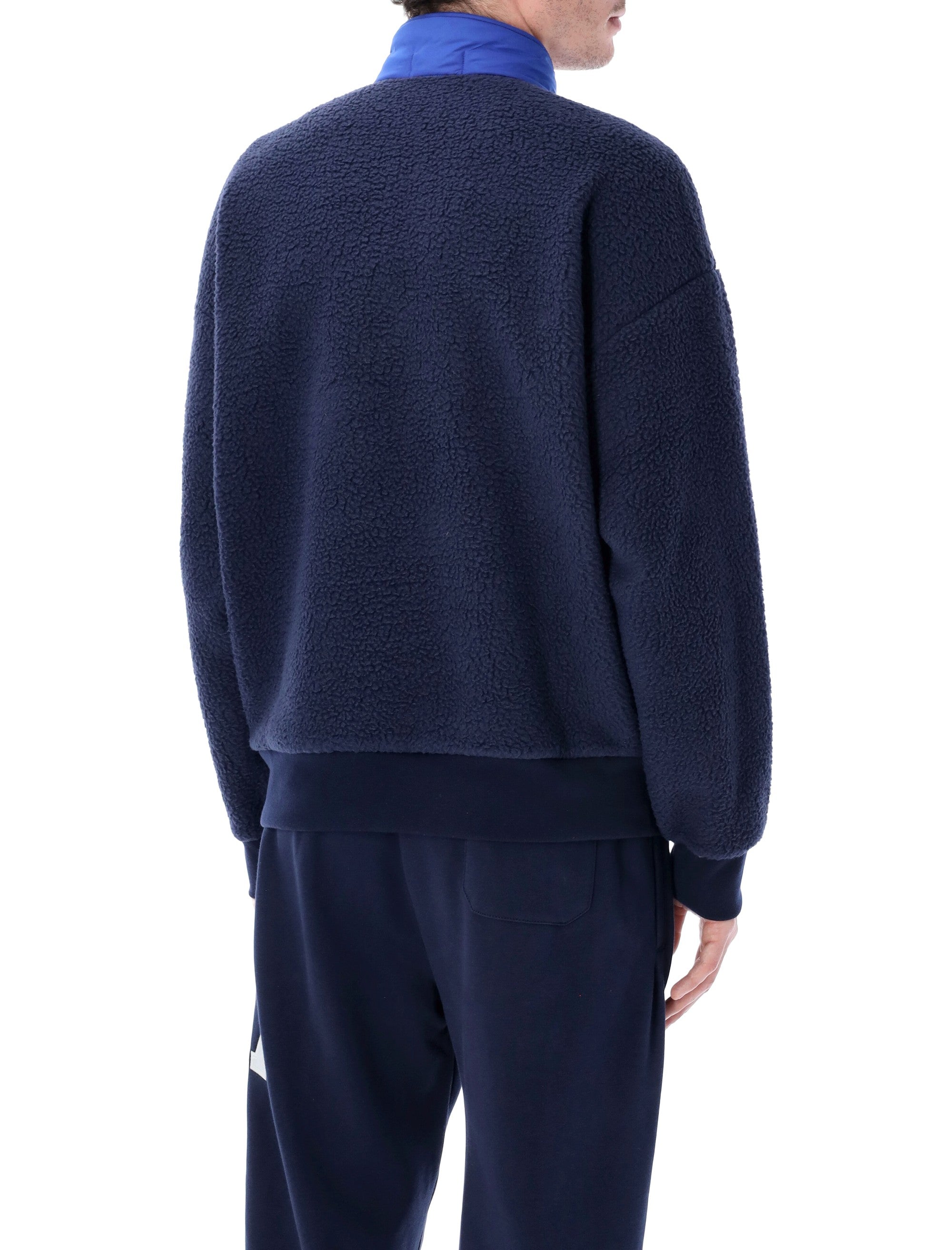 Polo Ralph Lauren USA teddy sweatshirt with zip Blue Polyester
