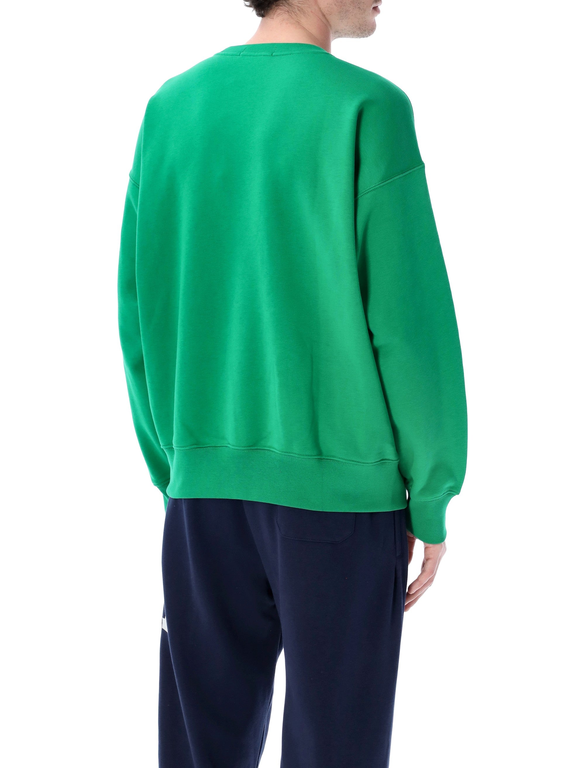 Polo Ralph Lauren Vintage Fit Flag Fleece sweatshirt Green Cotton