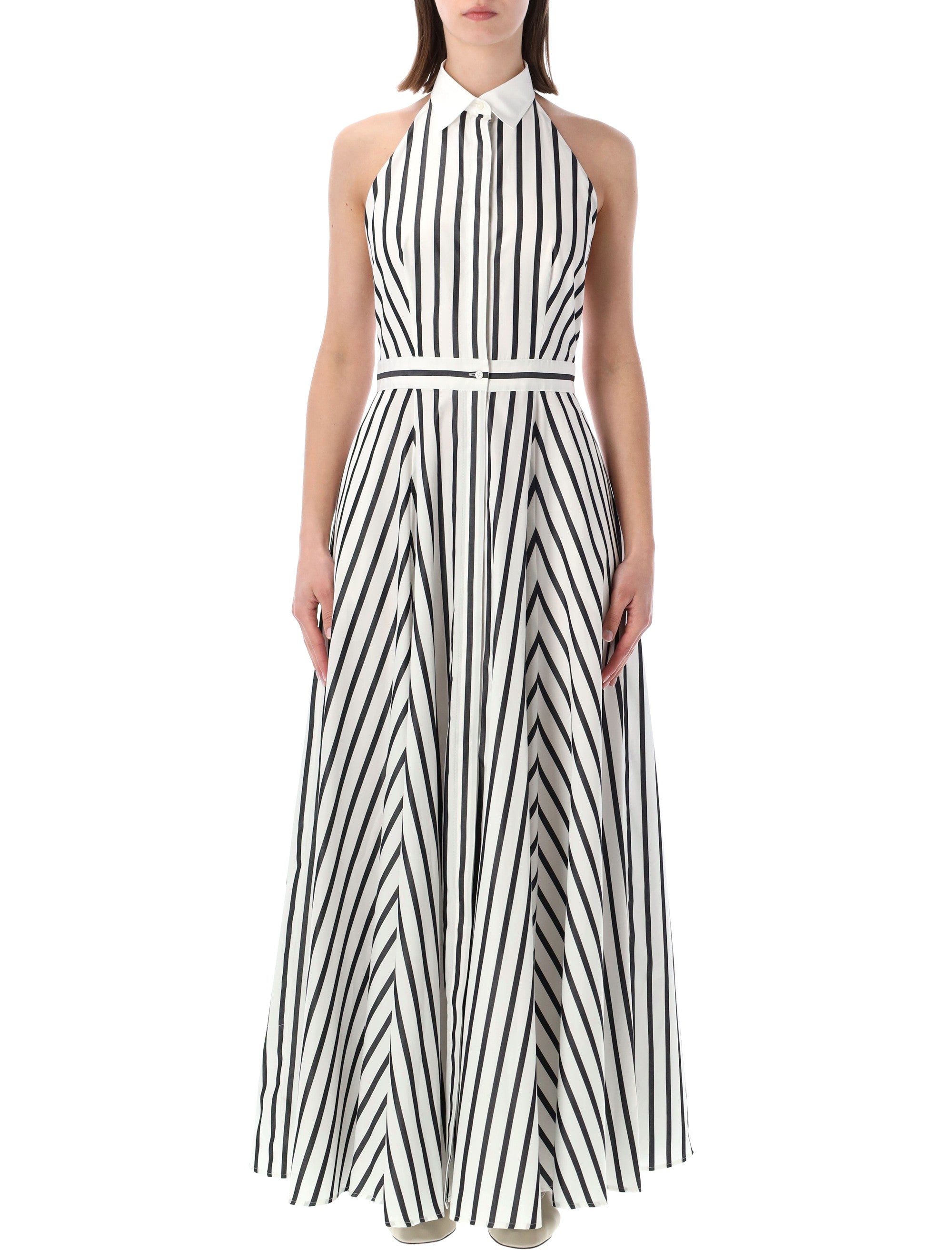 Ralph Lauren striped cotton Eldred maxi dress Black White