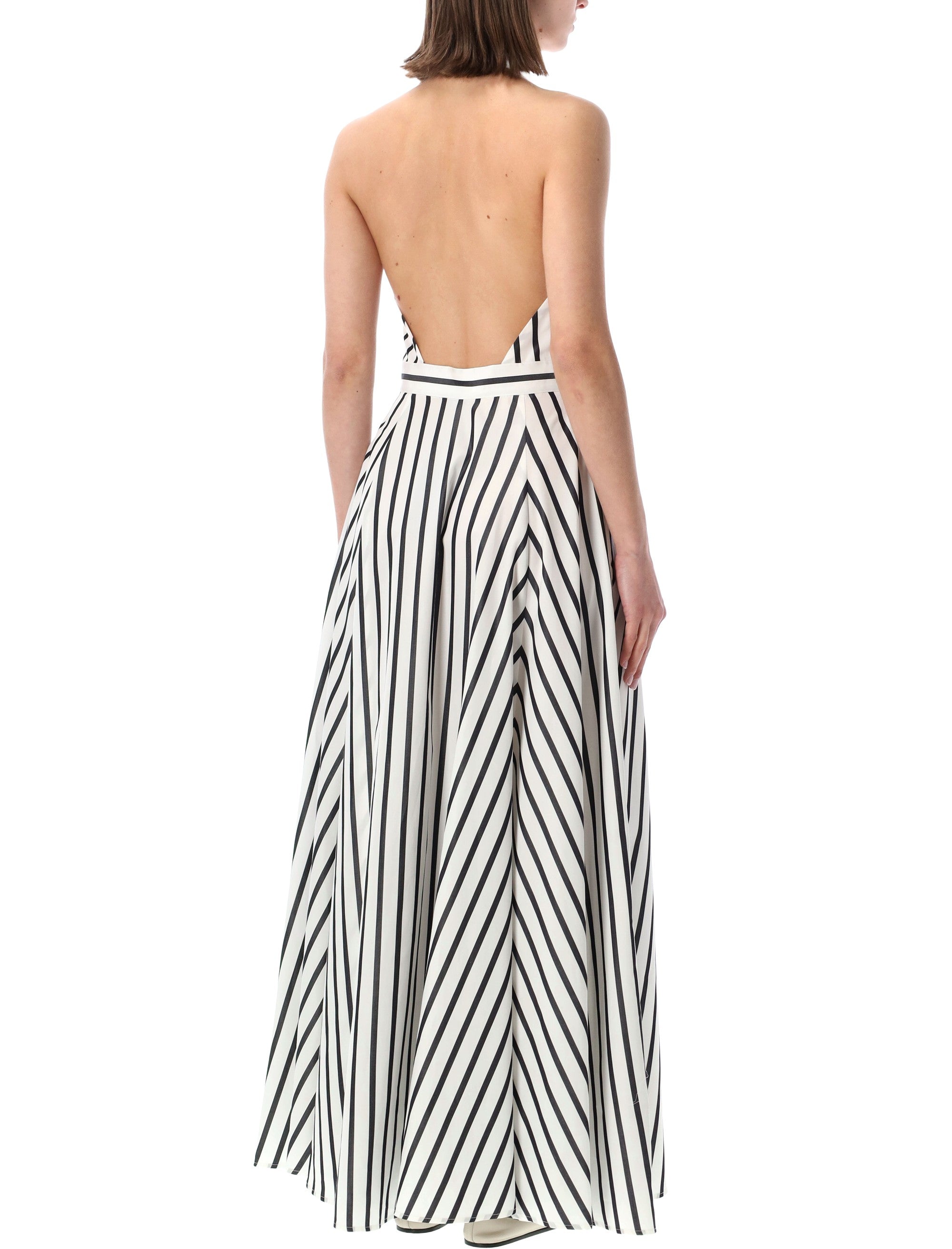 Ralph Lauren striped cotton Eldred maxi dress Black White
