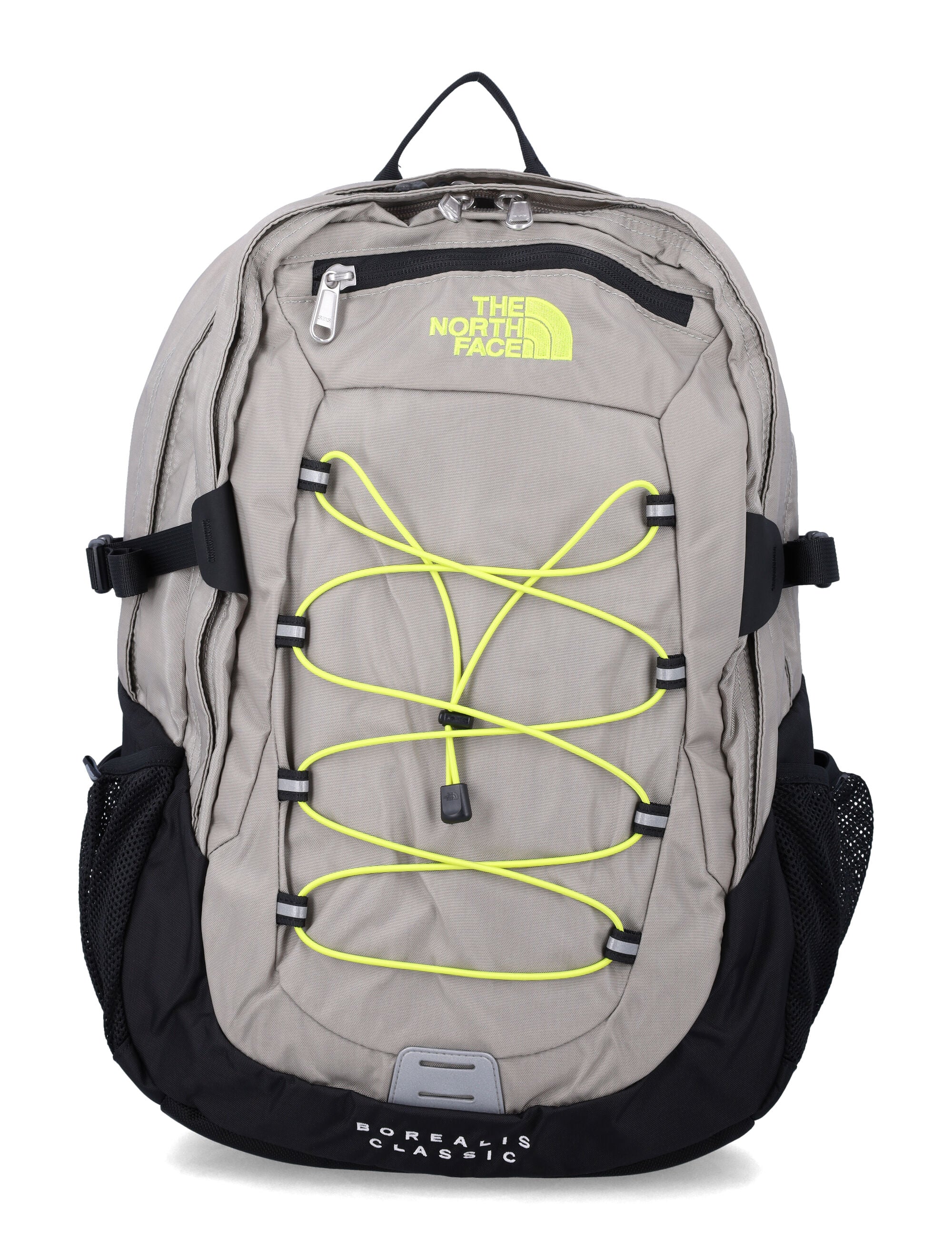 The North Face Borealis Classic Backpack for kids Grey/lime Nylon Bag