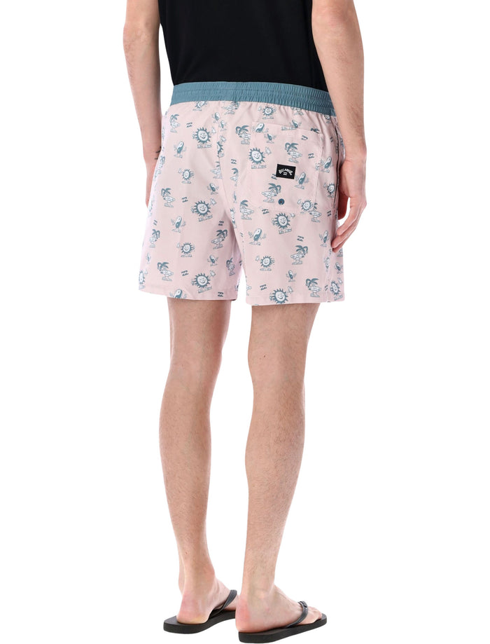 Billabong Vacay Layback boardshorts Light Pink Recycled Polyester Swimwear