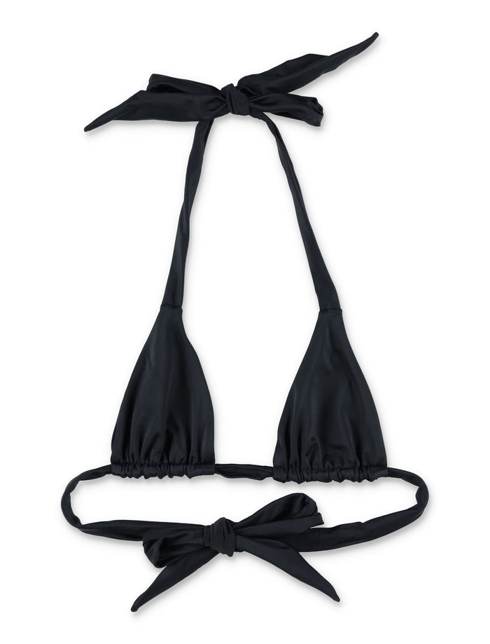 Lets Swim triangle bikini top Black Econyl®