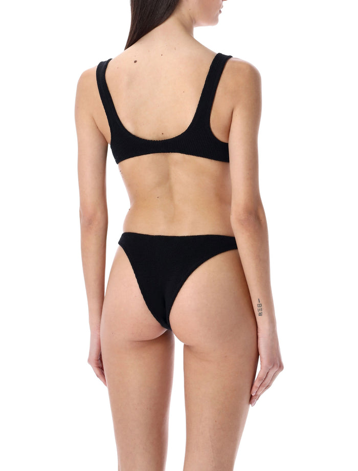 Reina Olga Augusta cut-out swimsuit Black Polyamide Swimwear