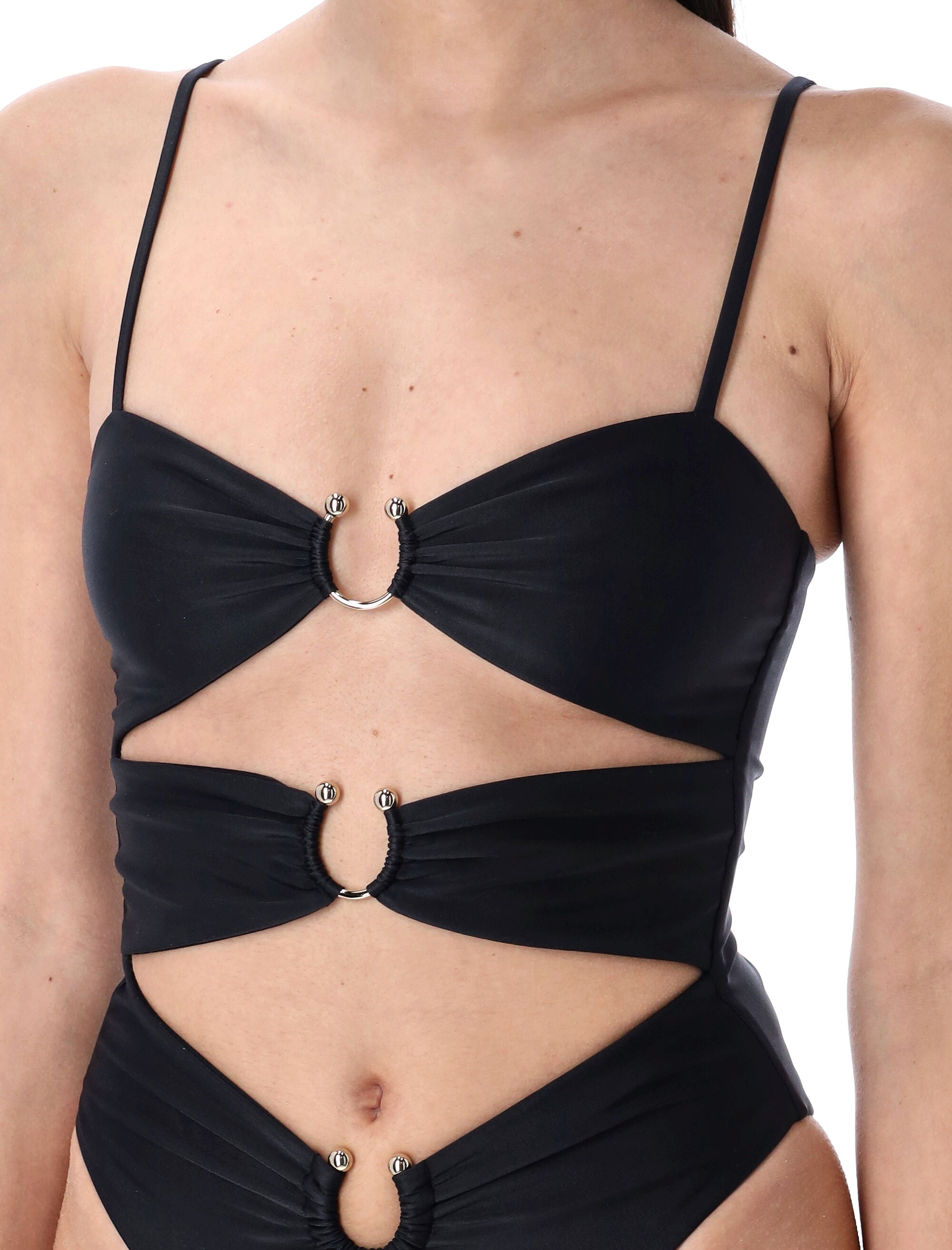 Swim by Di Malibu cut-out one-piece Black Polyamide Swimwear