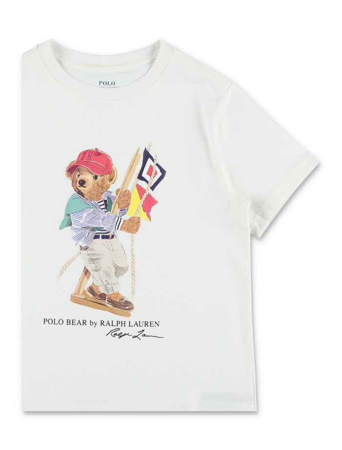 Polo Ralph Lauren kids Bear T-shirt White Cotton