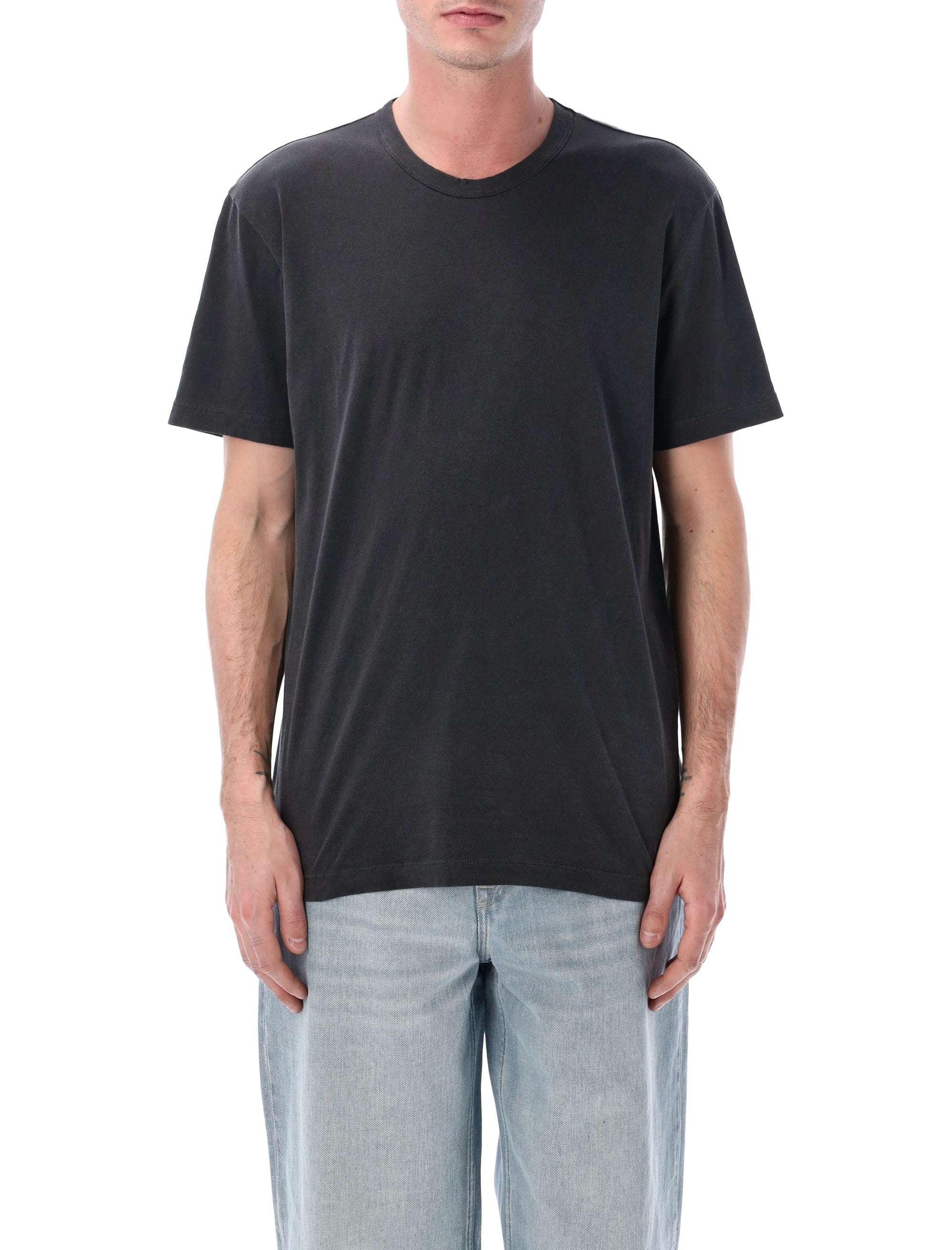 James Perse soft cotton crew tee Carbon Tshirt