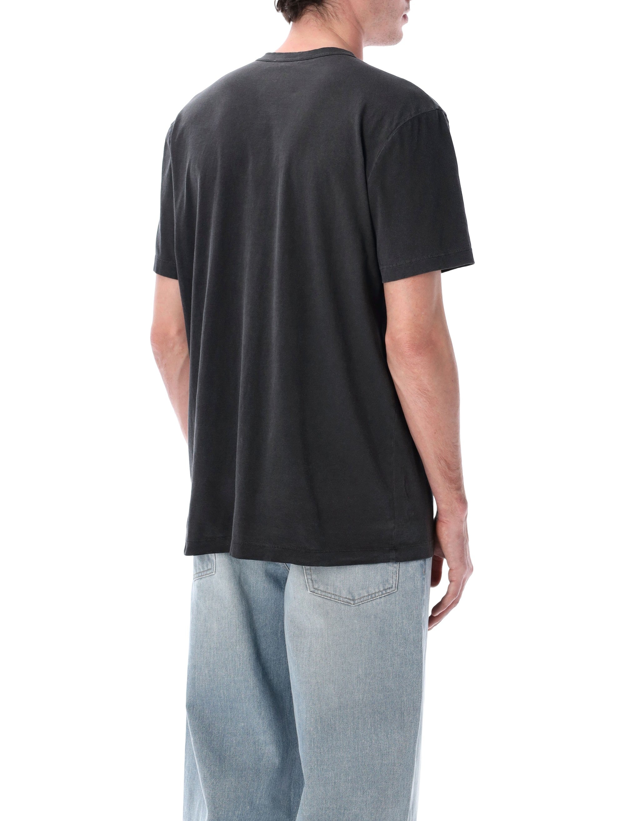 James Perse soft cotton crew tee Carbon Tshirt