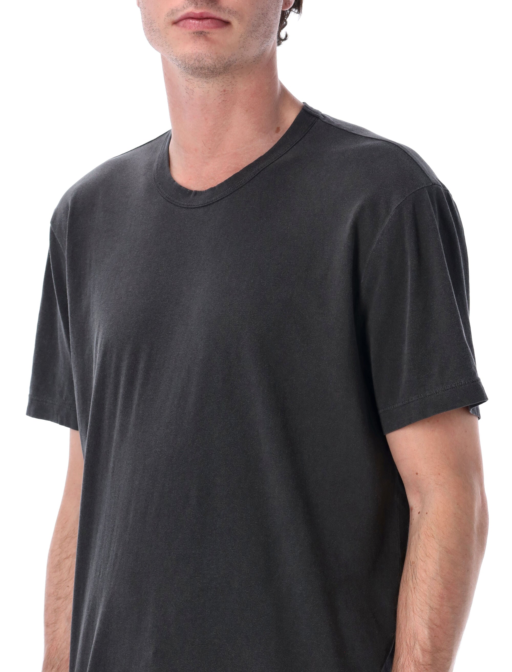 James Perse Soft Cotton Crew Tee Carbon Tshirt