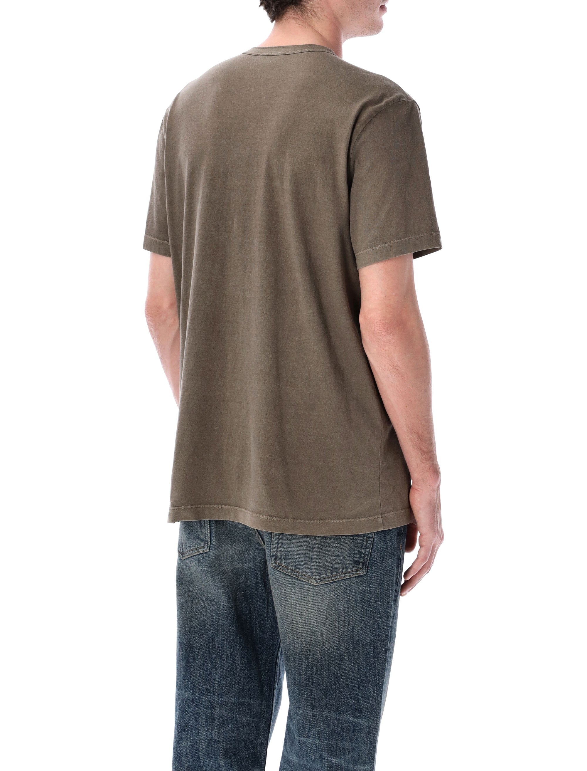 James Perse Soft Cotton Crew Tee Caribou Tshirt