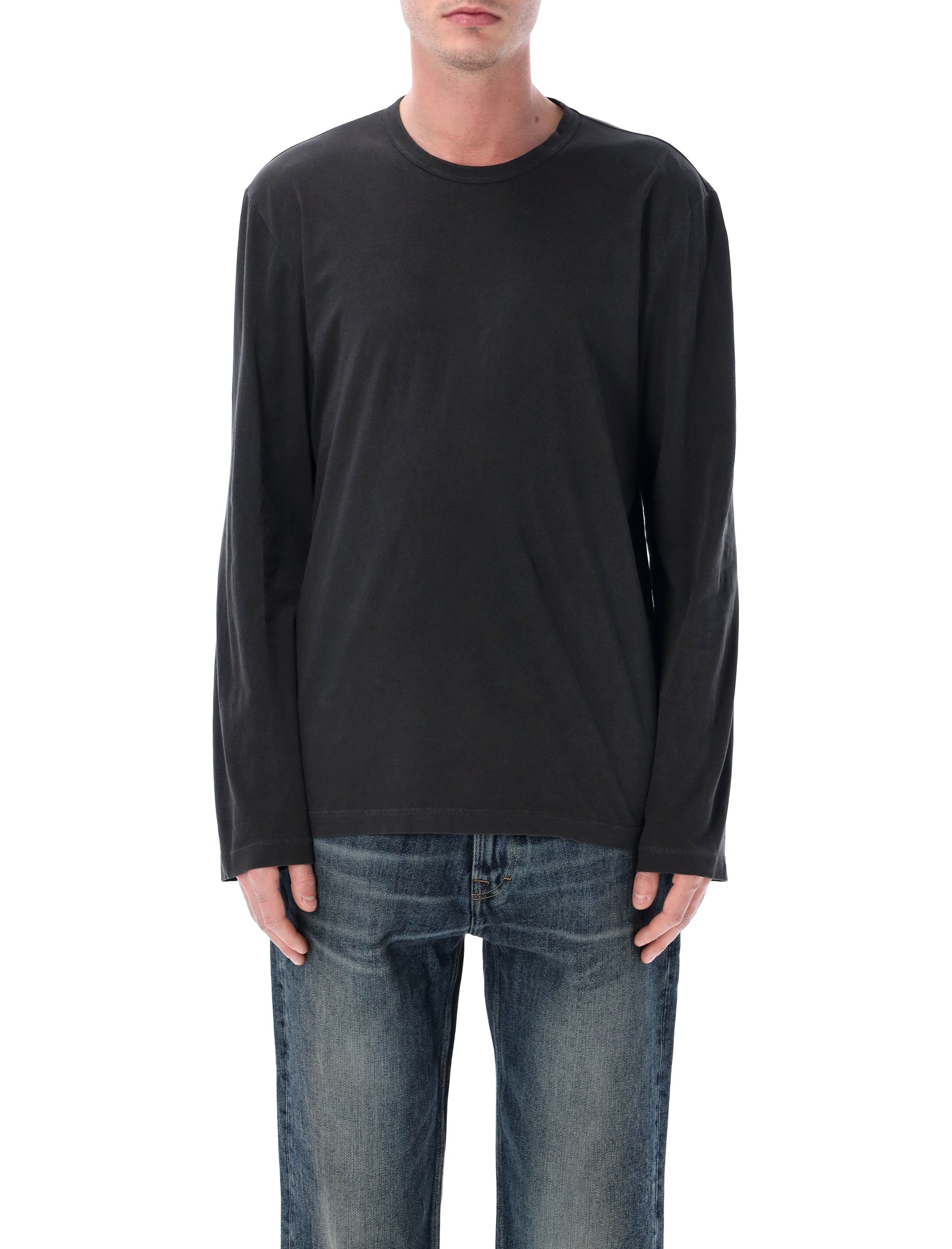 James Perse cotton long sleeve t-shirt Carbon Tshirt