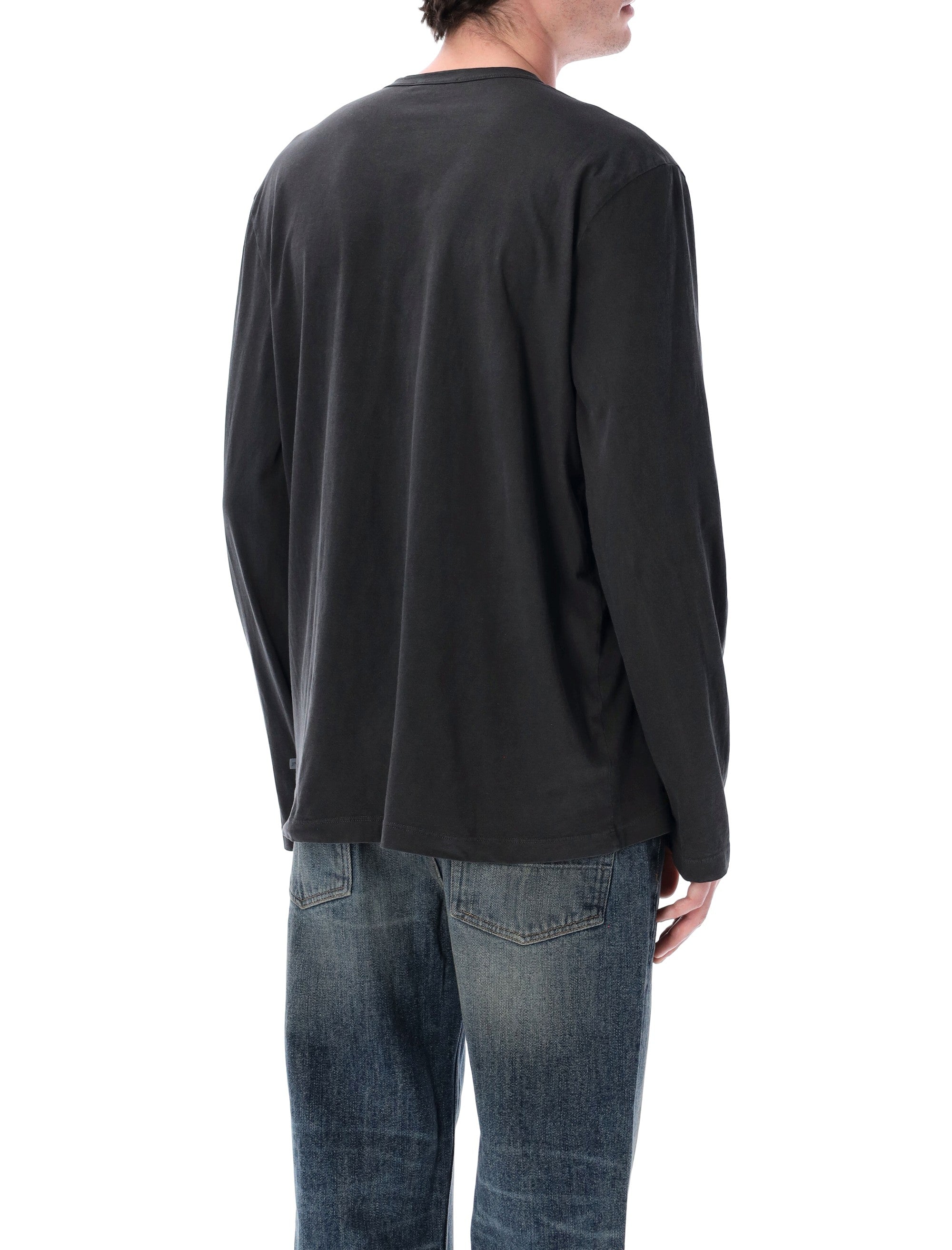 James Perse cotton long sleeve t-shirt Carbon Tshirt