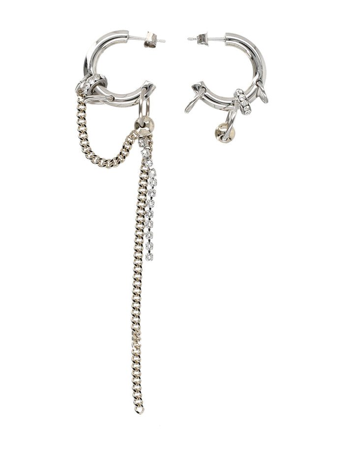 Justine Clenquet Amber Earrings Gold Palladium Brass