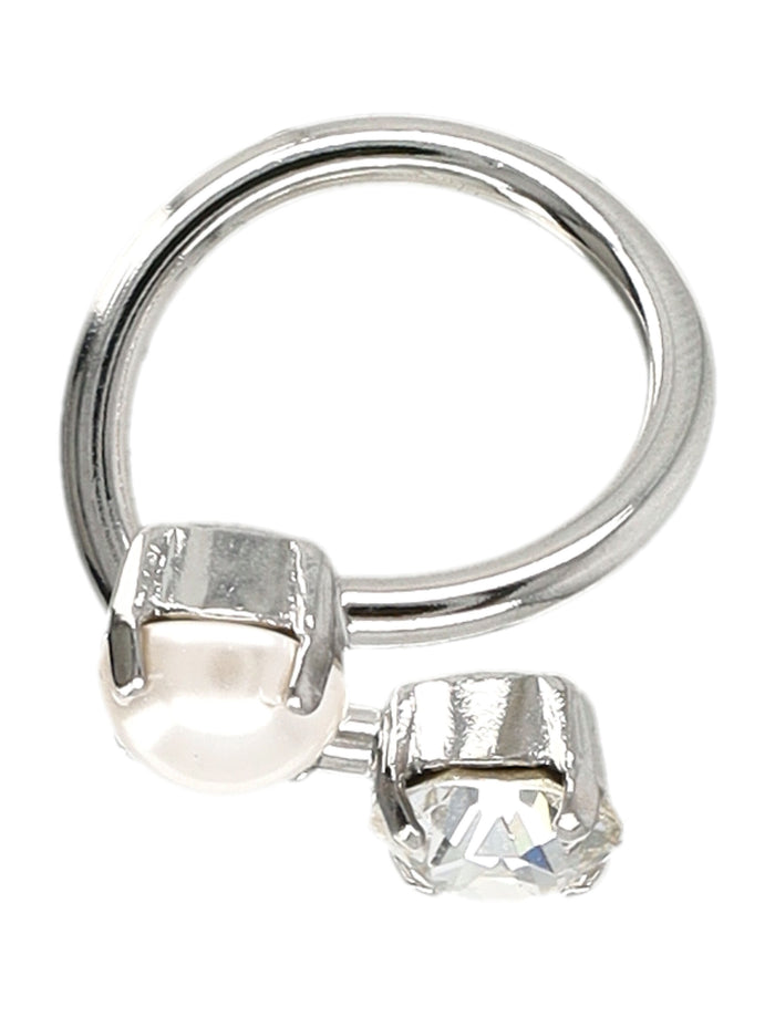 Justine Clenquet Annie Spiral Ring Silver Brass