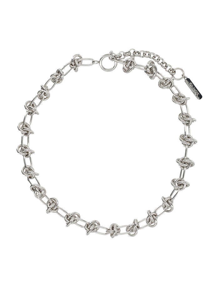 Justine Clenquet Daria Silver-Tone Necklace Brass