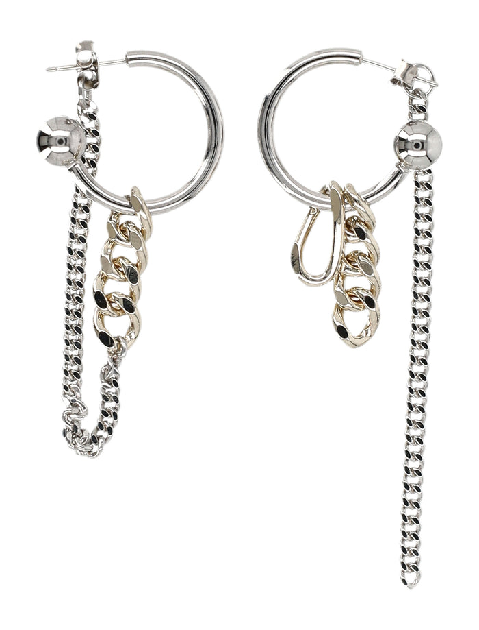 Justine Clenquet Jena Earrings Gold Palladium Brass