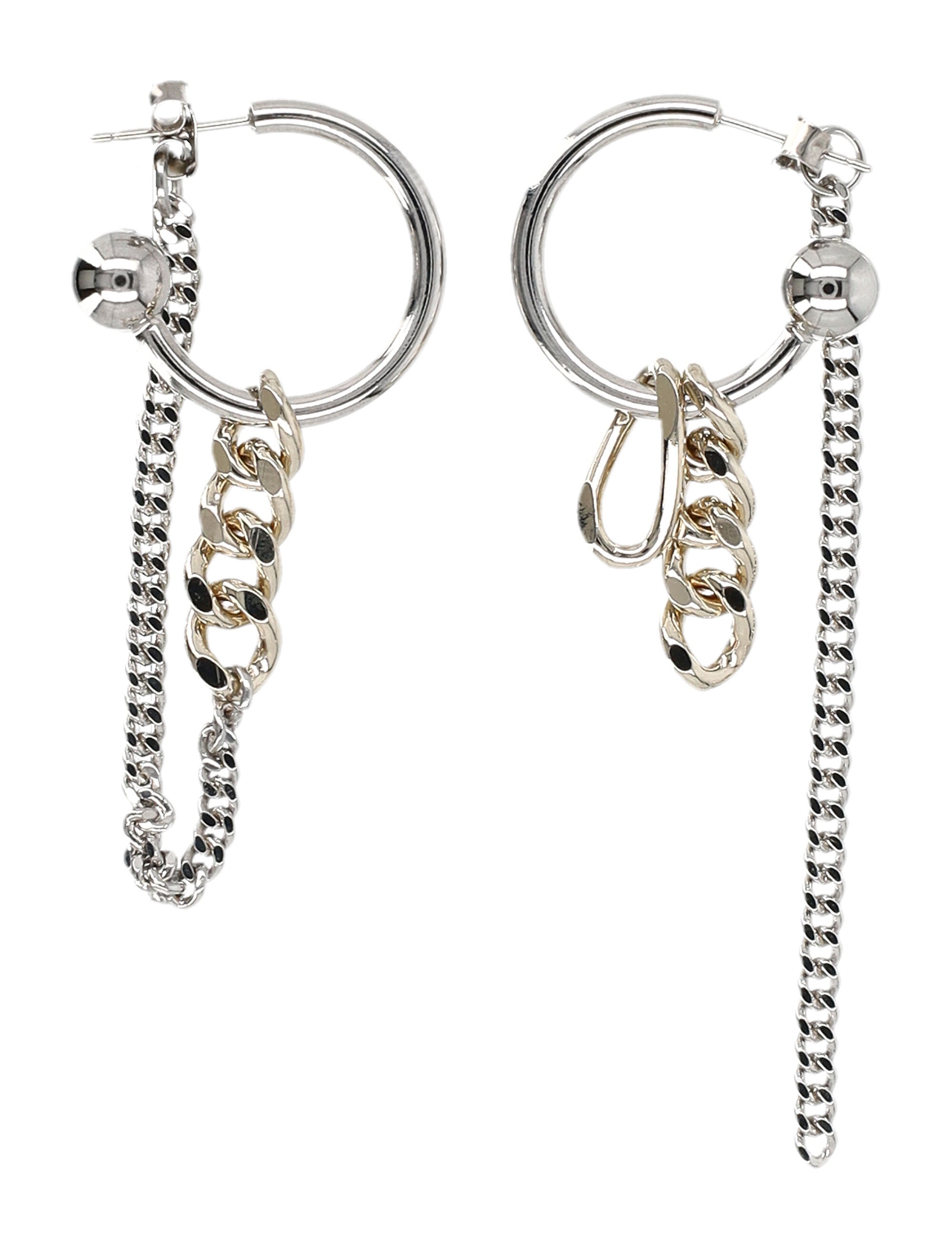 Justine Clenquet Jena Earrings Gold Palladium Brass