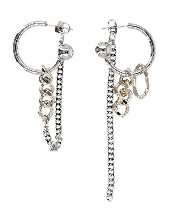 Justine Clenquet Jena Earrings Gold Palladium Brass