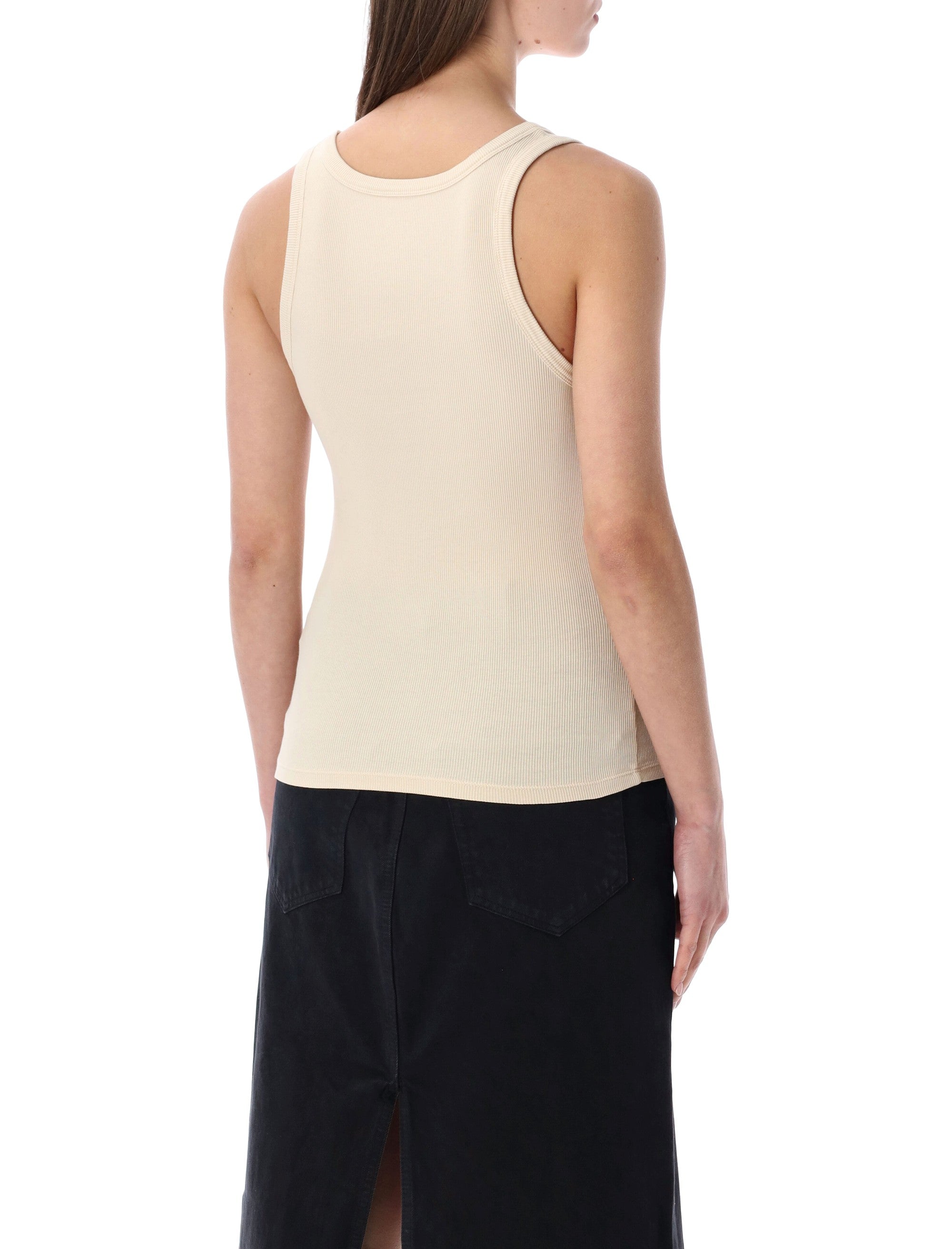 Colorful Standard organic rib tank top Ivory White Cotton