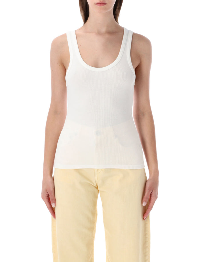 Colorful Standard Organic Rib Tank Top Optical White Cotton