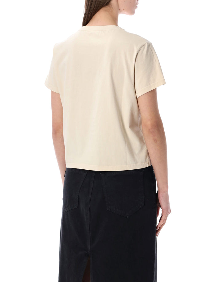 Colorful Standard organic boxy crop Tee Ivory White Cotton T-shirt