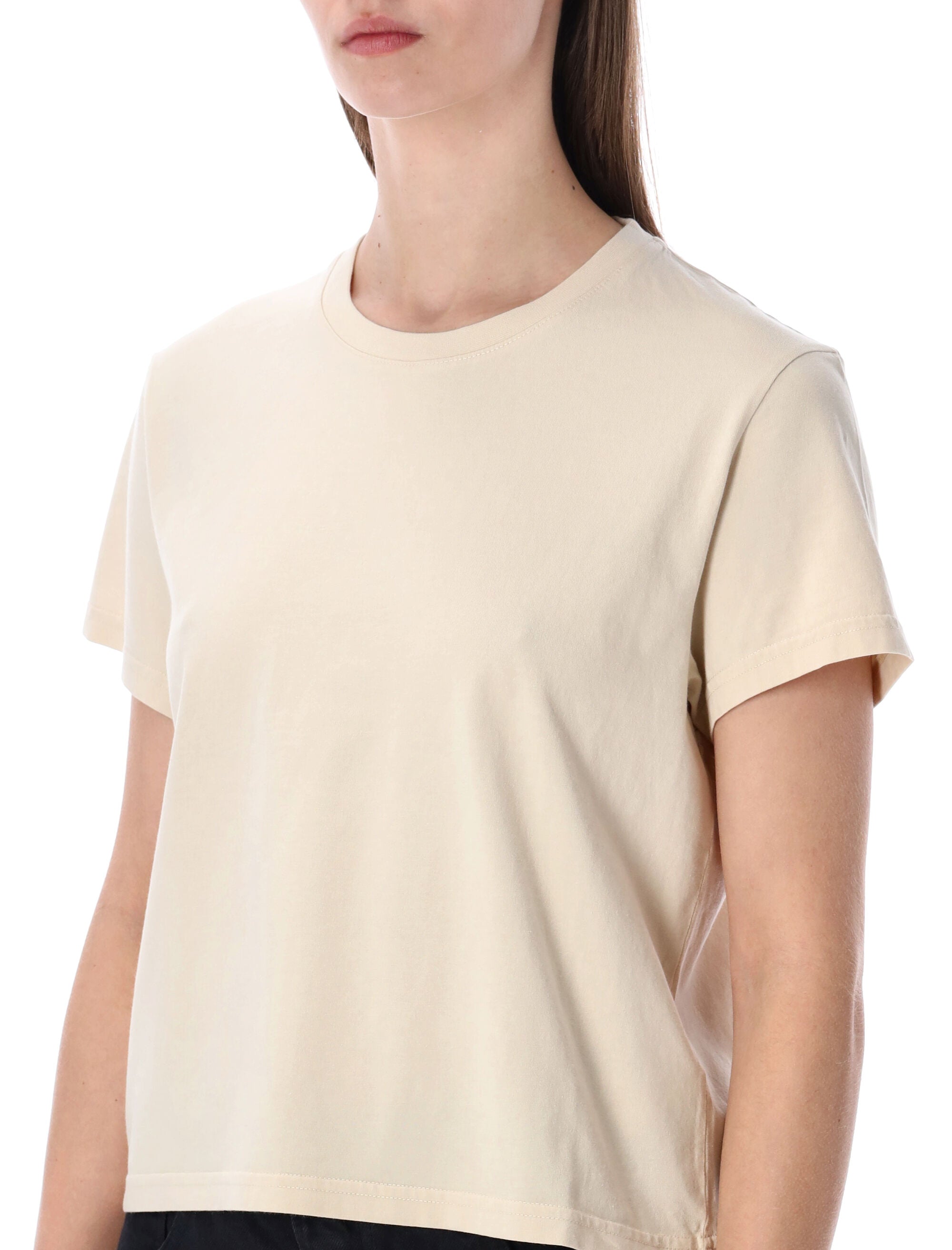 Colorful Standard organic boxy crop Tee Ivory White Cotton T-shirt