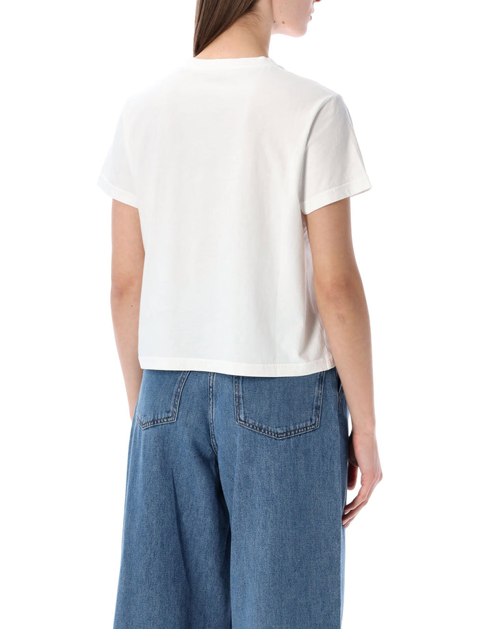 Colorful Standard Organic Boxy Crop Tee Optical White Cotton T-shirt