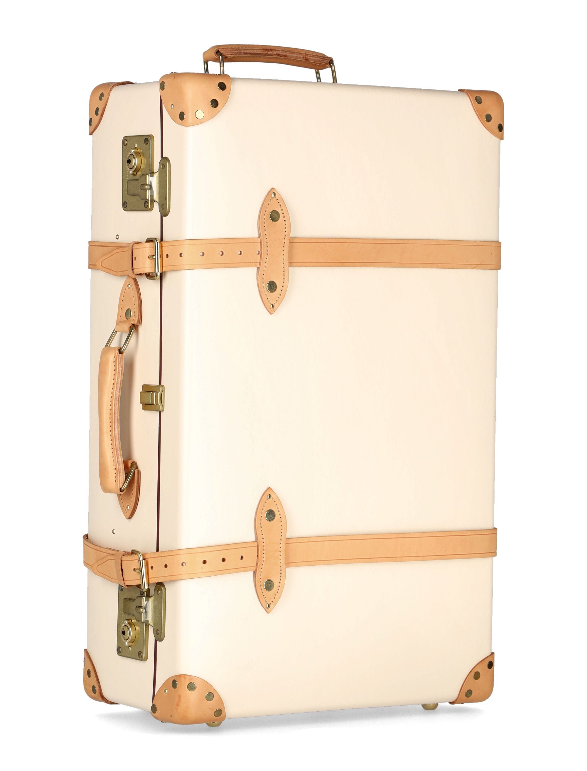 Globe-Trotter ivory Safari large suitcase 2 wheels Natural Recycled Materials Trims Luggage
