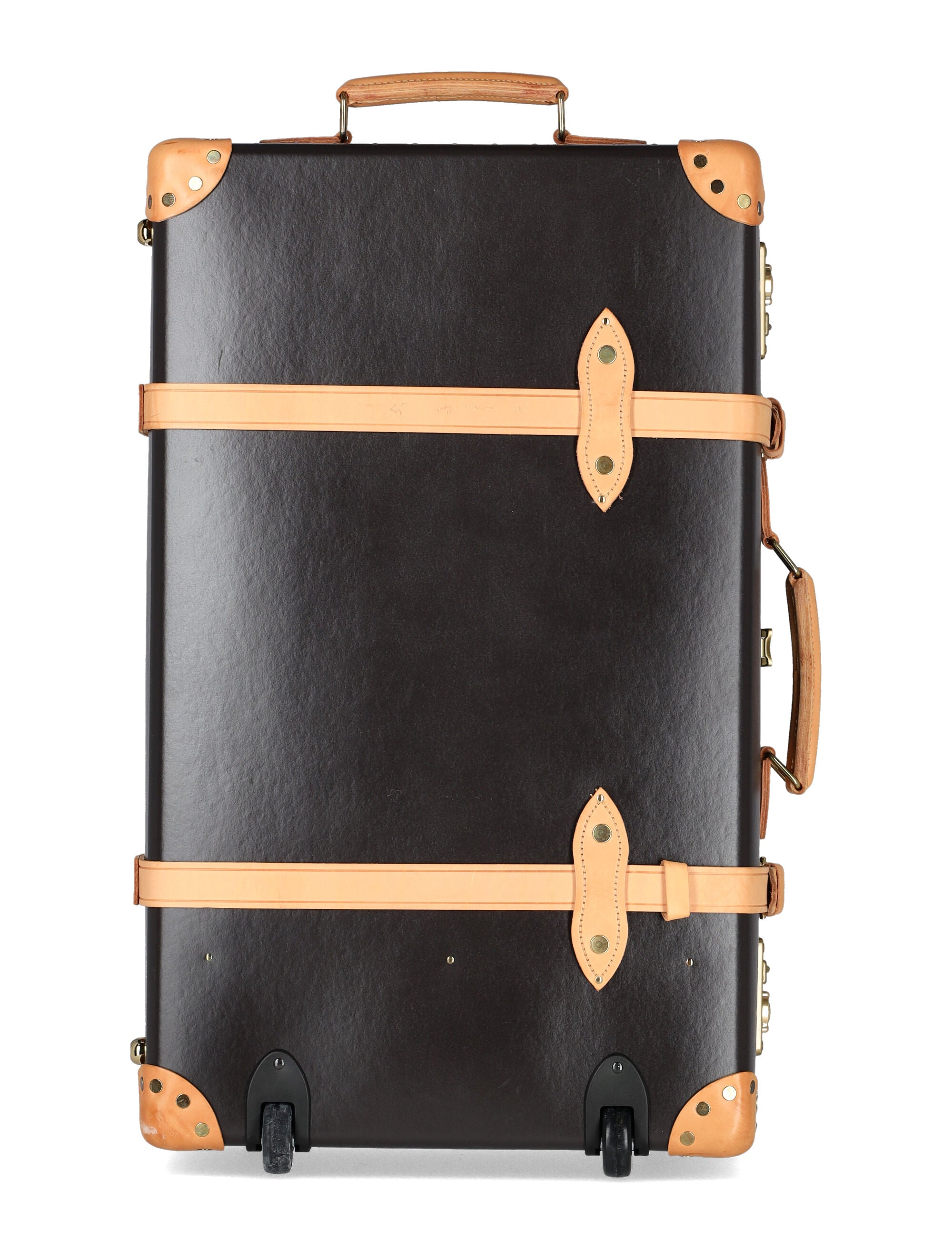 Globe-Trotter brown Safari large suitcase 2 wheels Natural Recycled Materials Trims Luggage