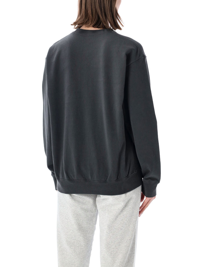 Sporty & Rich California emblem crewneck Faded Black Cotton Sweatshirt