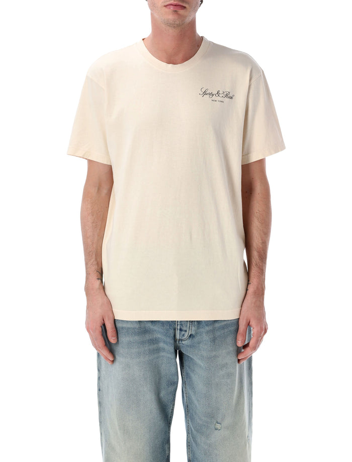 Sporty & Rich Vendome T-shirt Ecru Cotton